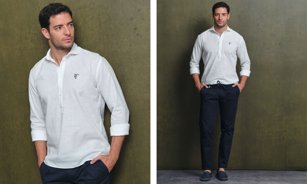 CAMISA POLERA - BLANCO - LA GARROCHA