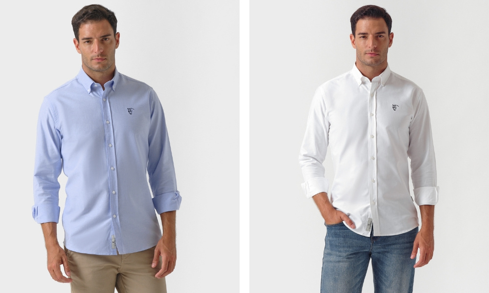 CAMISA OXFORD CELESTE - LA GARROCHA