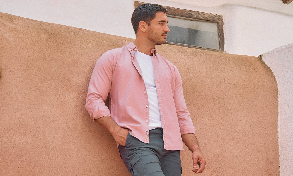 Camisa Garment Dyed | Rosa - La Garrocha