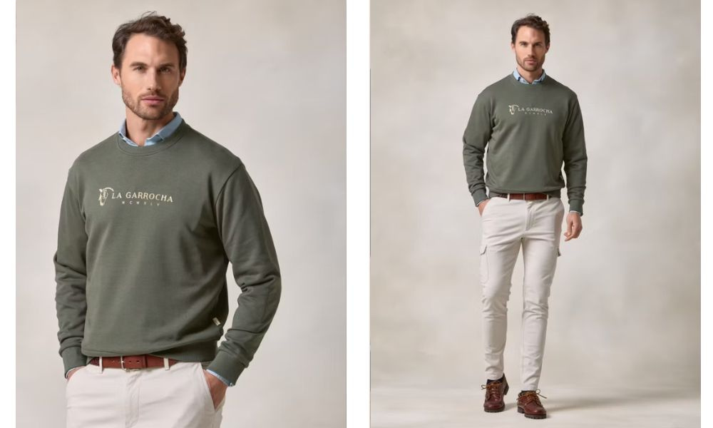 look sudadera sin capucha