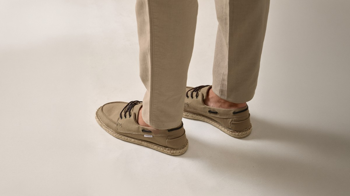 Alpargatas con forma de zapato nautico Alpargatas con forma de zapato nautico