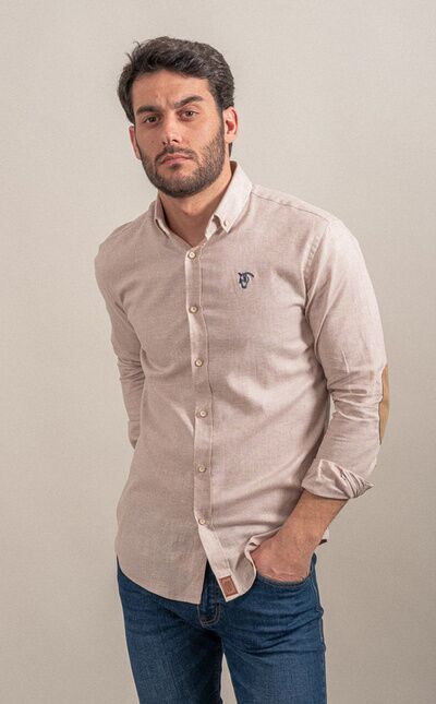 Camisa con Coderas Arlanza | Camel
