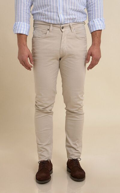 Five-pocket trousers | Beige