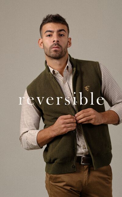 Chaleco de Punto Reversible | Caza