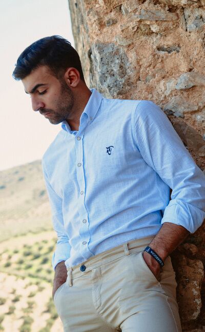 Camisa Benagil | Celeste