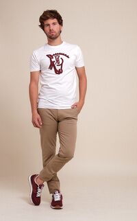 Camiseta Relincho | Blanco & Tinto