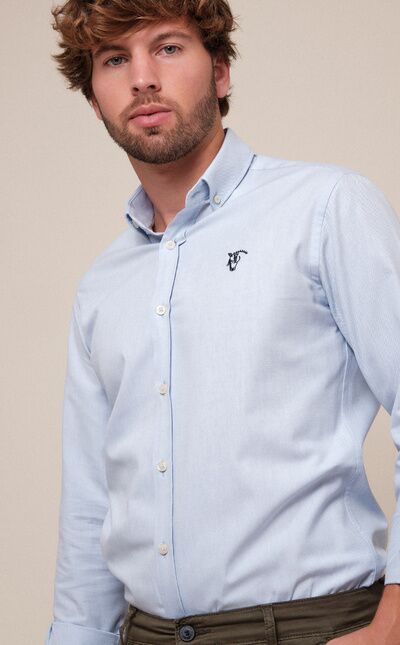 Camisa Oxford | Celeste