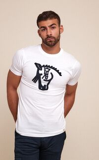 Camiseta Relincho | Blanco & Marino