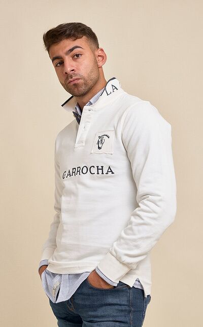 Polo Brand de Manga Larga | Crudo