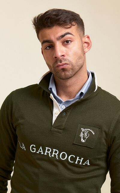 Polo Brand de Manga Larga | Caza