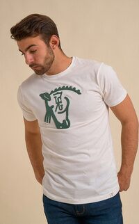 T-shirt Relincho | Blanco & Cactus